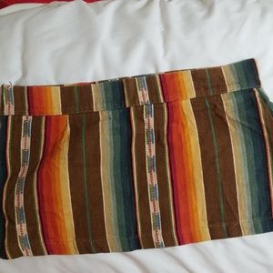 Free People woven mini skirt.